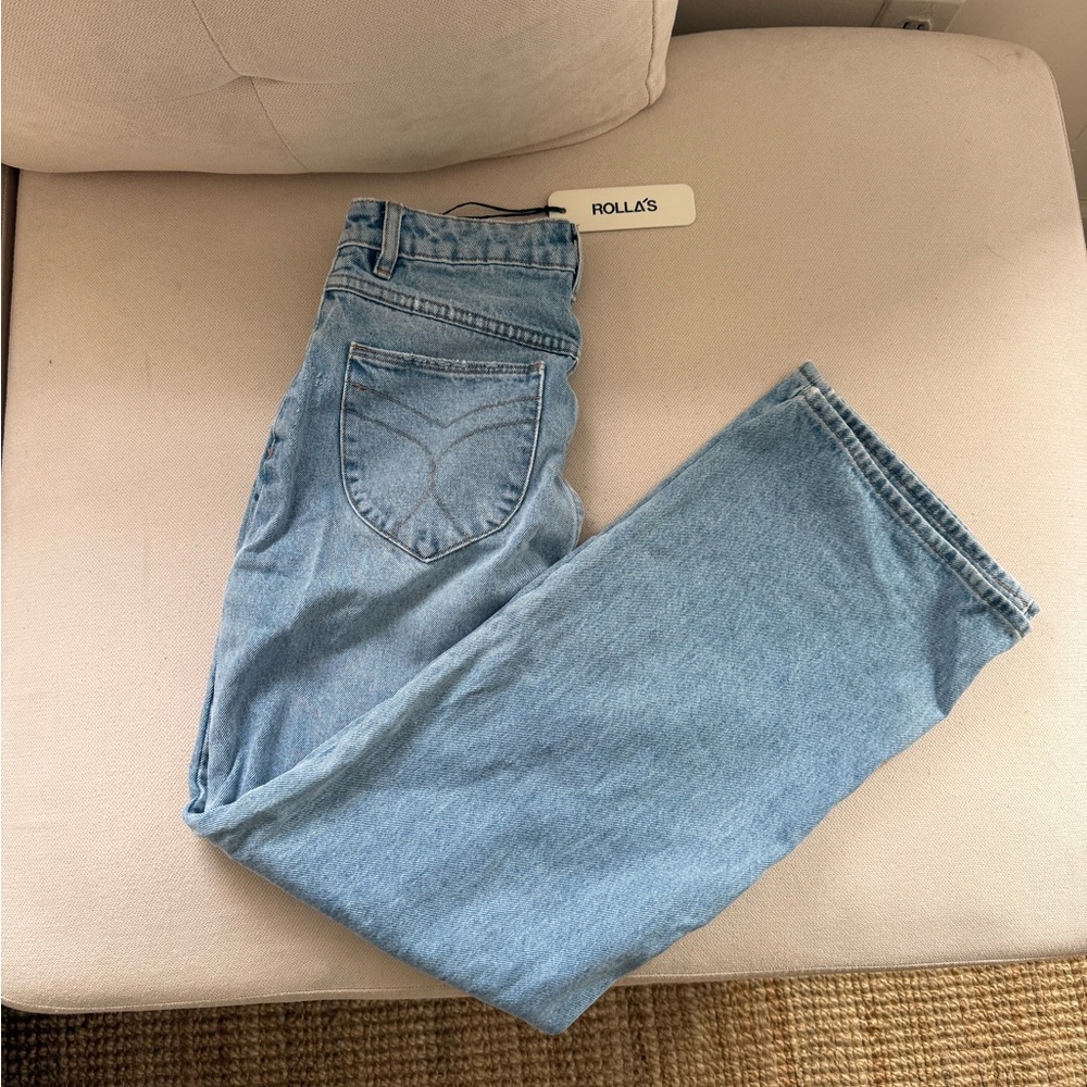 ROLLA'S Light Wash Relaxed Jeans - Blue